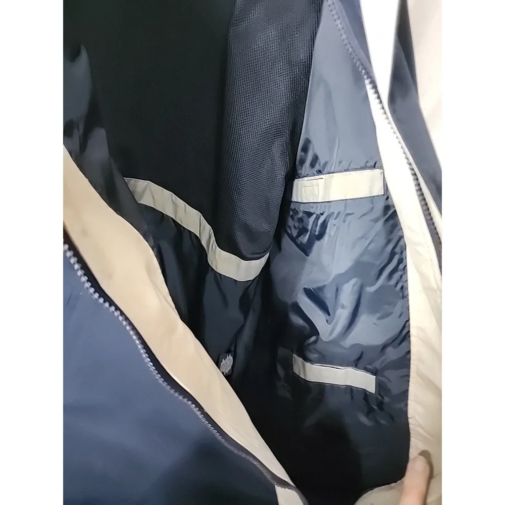Roundtree & Yorke Jacket Mens XLT  Navy Soft Shell Full Zip Outdoor windbreaker